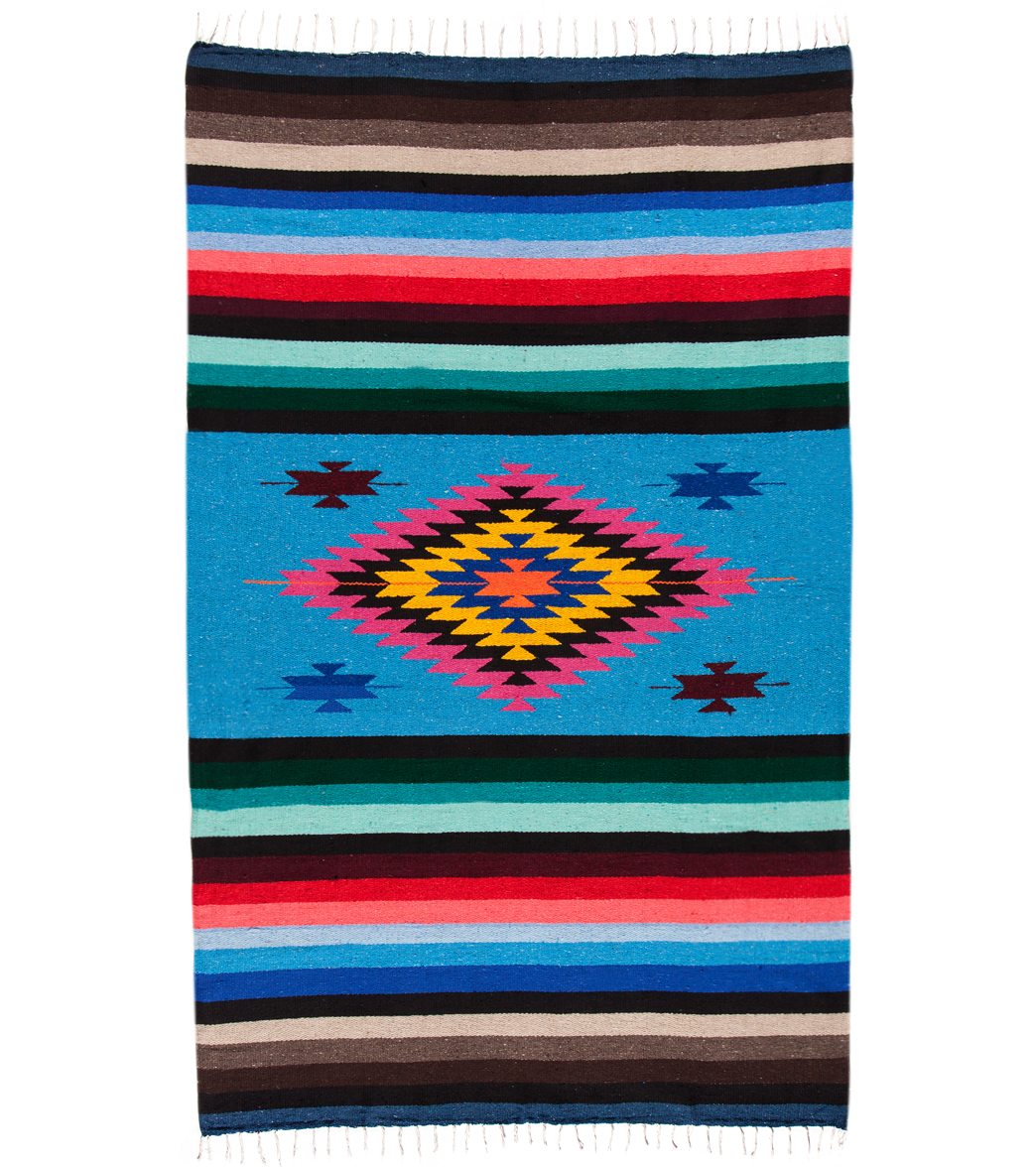 Native Yoga Super Diamond Mexican Yoga Blanket (Colors May Vary)