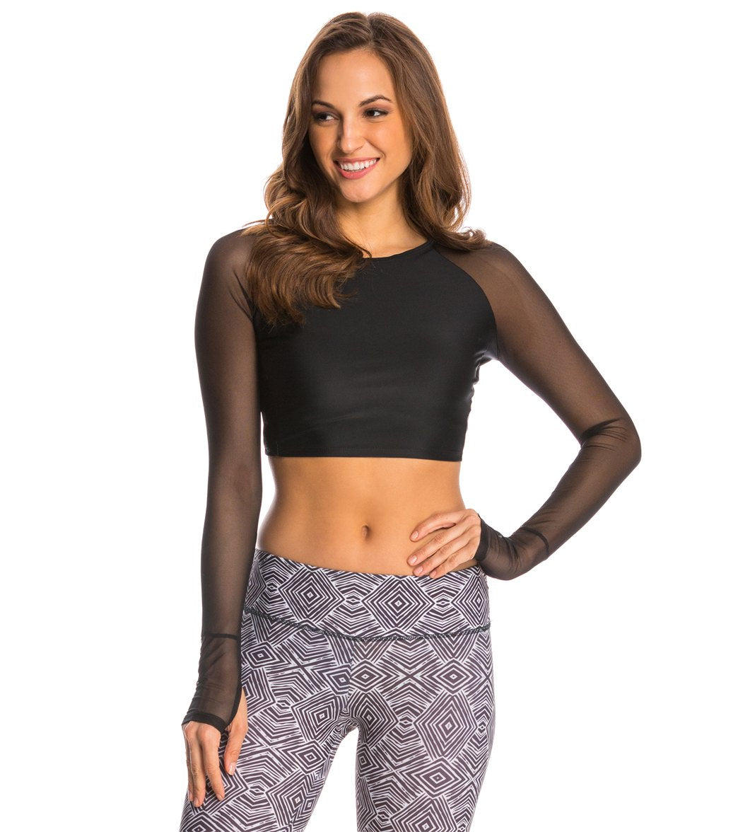 Jala Mesh Yoga Crop Top