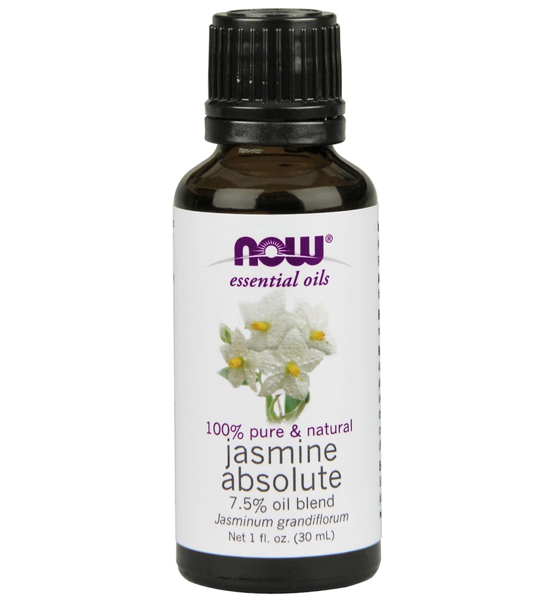 NOW 100% Pure & Natural Jasmine Absolute 7.5% Oil Blend 1 oz