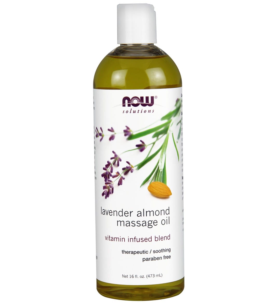 NOW Sweet Almond-Lavender Massage Oil 16 oz