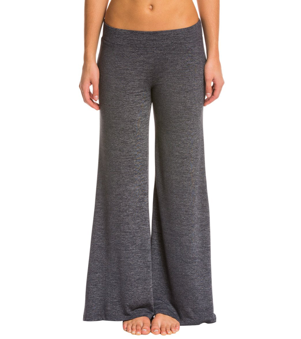 Beyond Yoga Cloud Heather Ankle-Tie Yoga Flare Pants