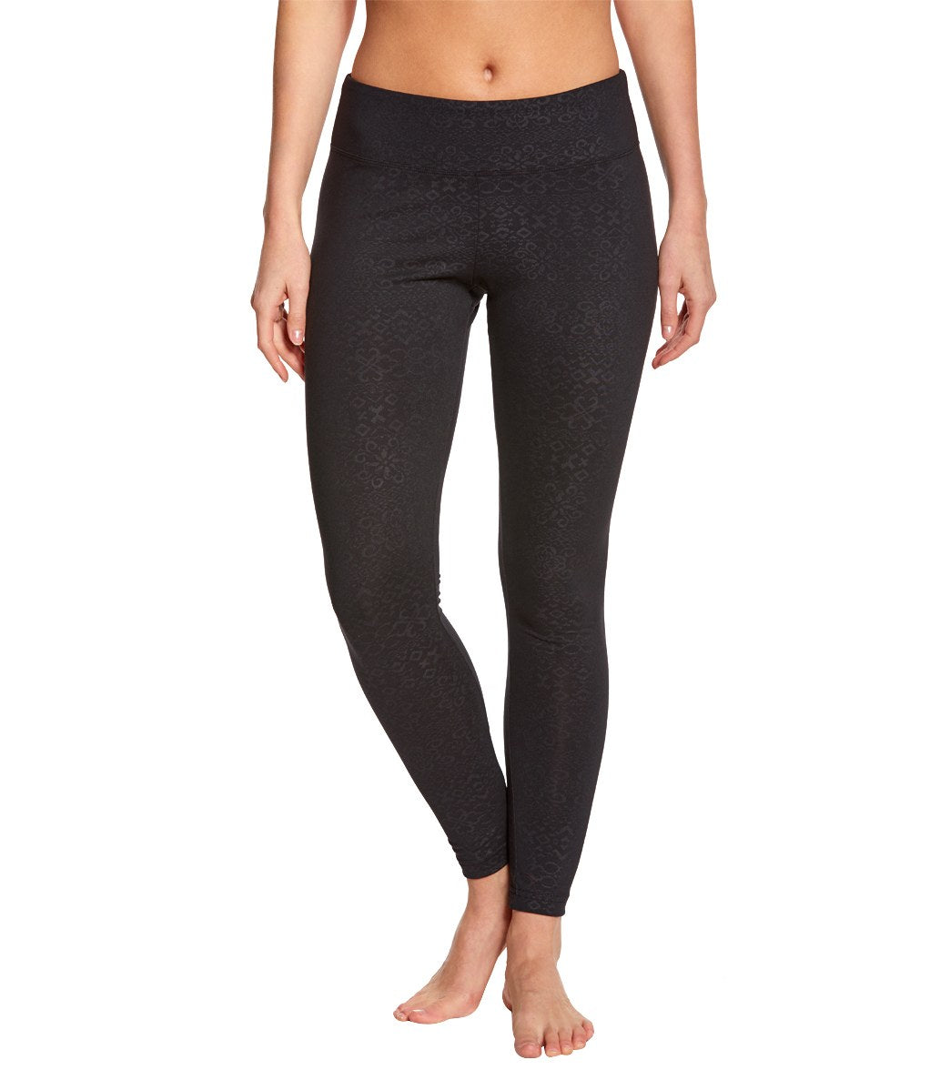 Balance Collection Embossed Flat Waist Yoga Leggings