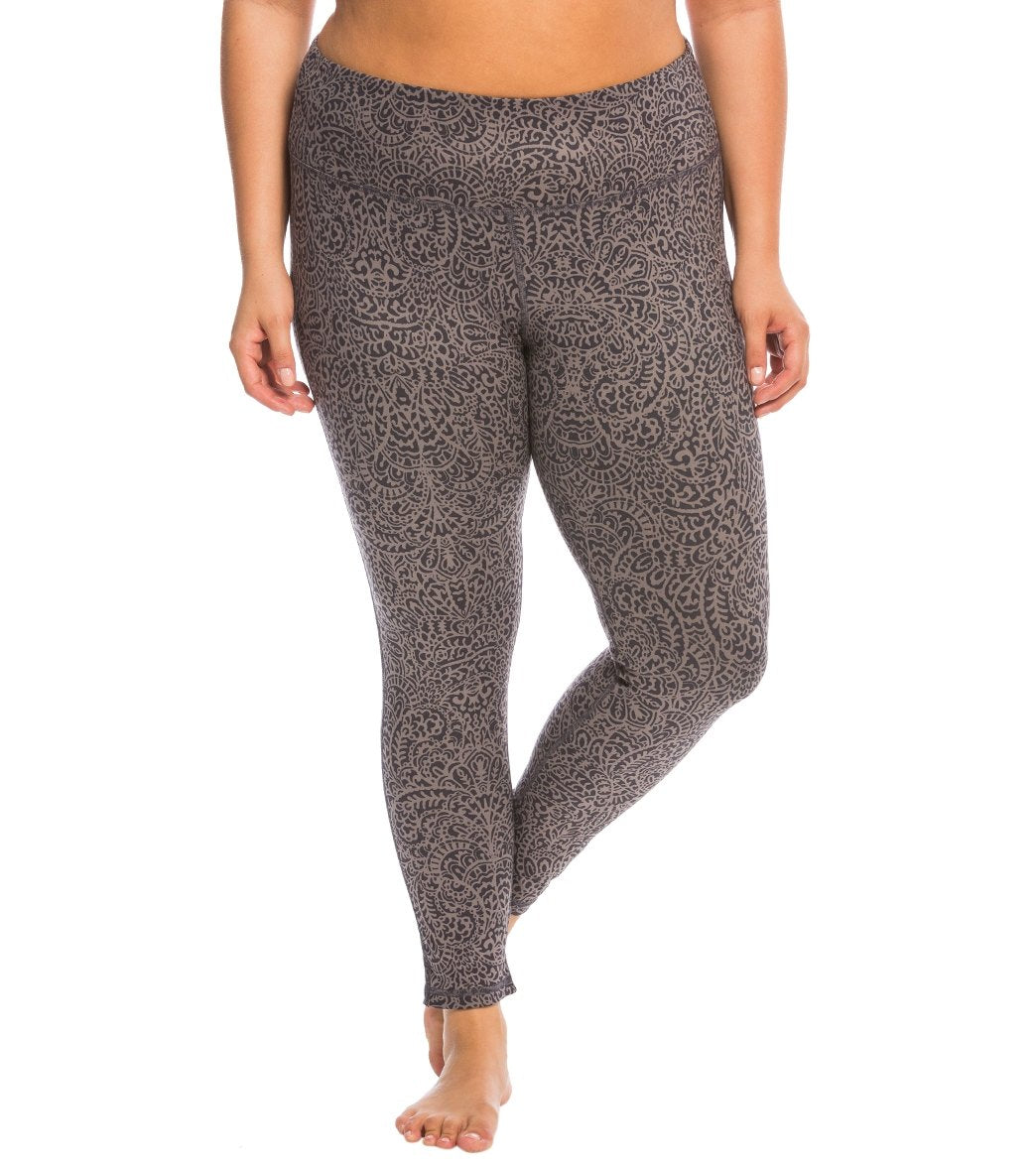 Marika Plus Size Reversible Flat Waist Yoga Leggings