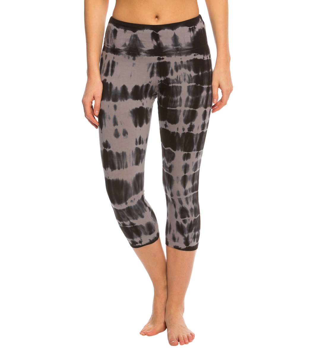 Marika Balance Collection Printed Flat Waist Yoga Capris