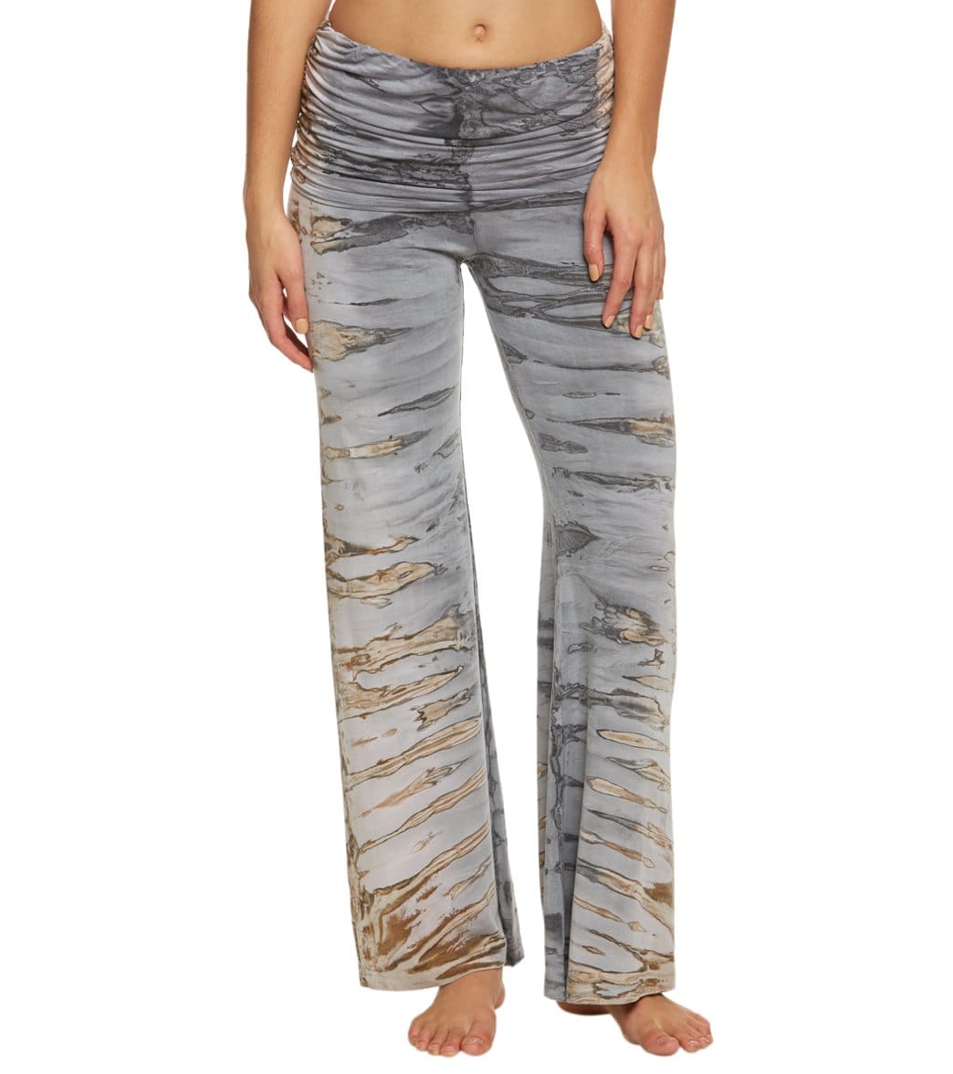 Hard Tail Ruched Waist Wide Leg Yoga Pants
