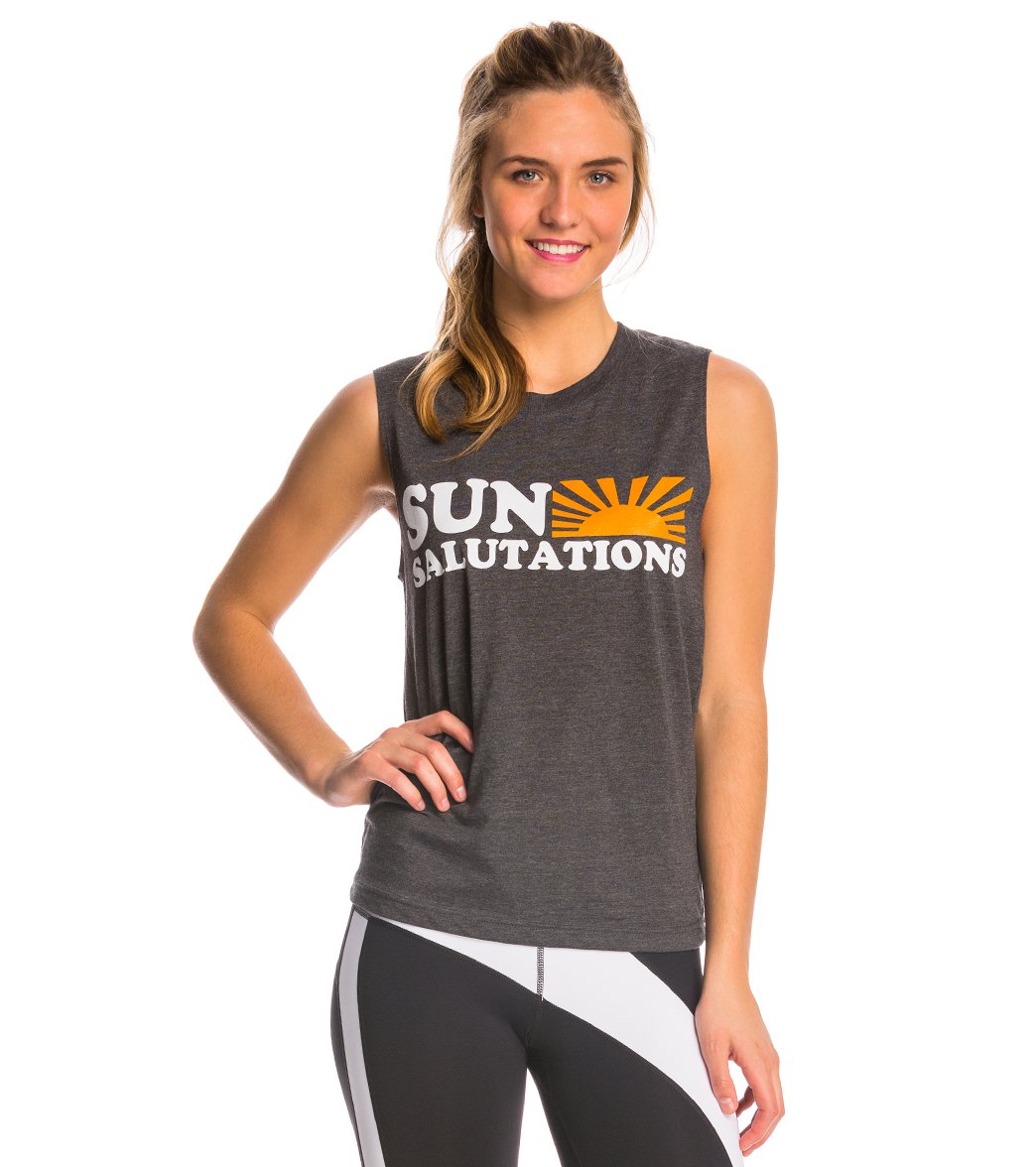 Sun Salutations Muscle Workout Shirt